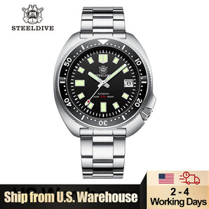 ★EU-Pre-Owned★ Steeldive SD1970 6105 Turtle Diver Watch